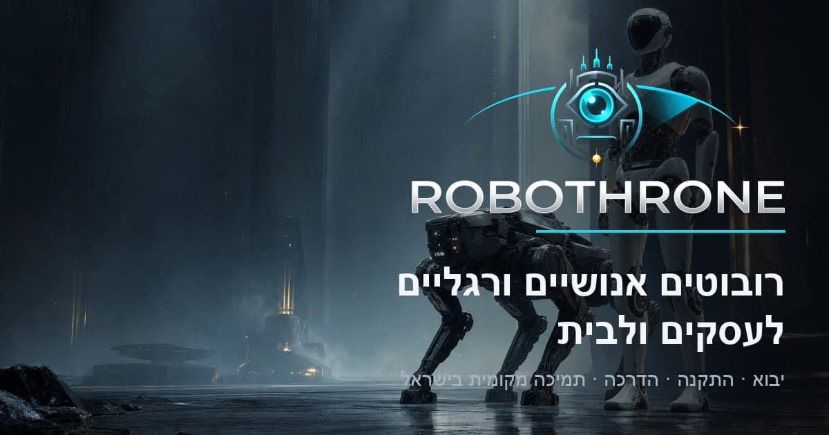 יבוא רובוטים לישראל: מה חייבים לבדוק לפני הזמנה